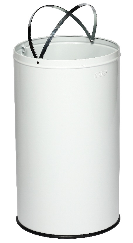 Umanjena slika proizvoda Okrugla metalna kanta za otpatke Open Dome bela