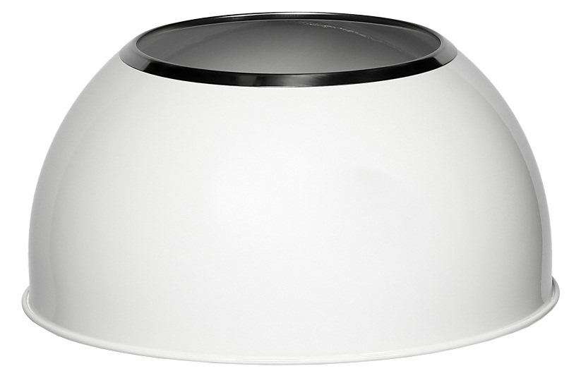 Umanjena slika proizvoda Okrugla metalna kanta za otpatke Open Dome bela