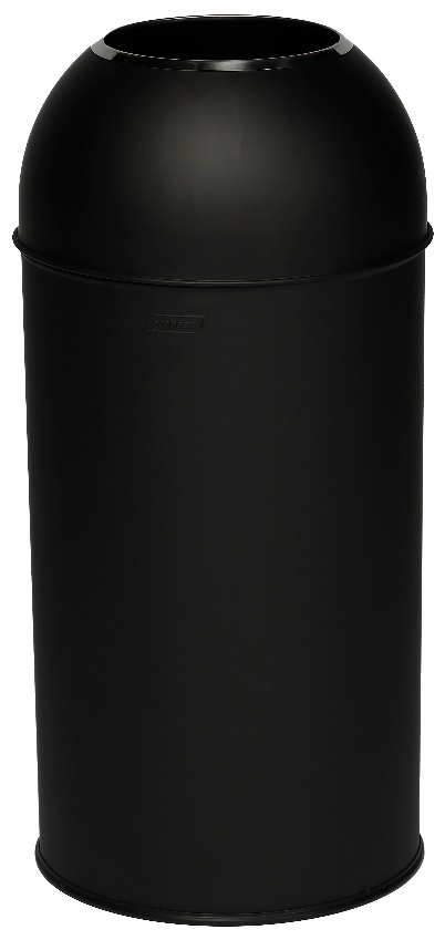 Okrugla metalna kanta za otpatke Open Dome crna
