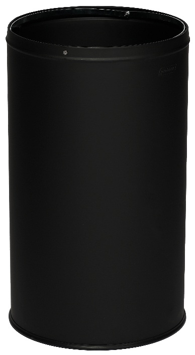 Umanjena slika proizvoda Okrugla metalna kanta za otpatke Open Dome crna