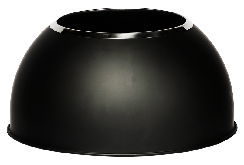 Umanjena slika proizvoda Okrugla metalna kanta za otpatke Open Dome crna