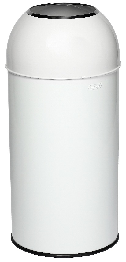 Okrugla metalna kanta za otpatke Open Dome bela