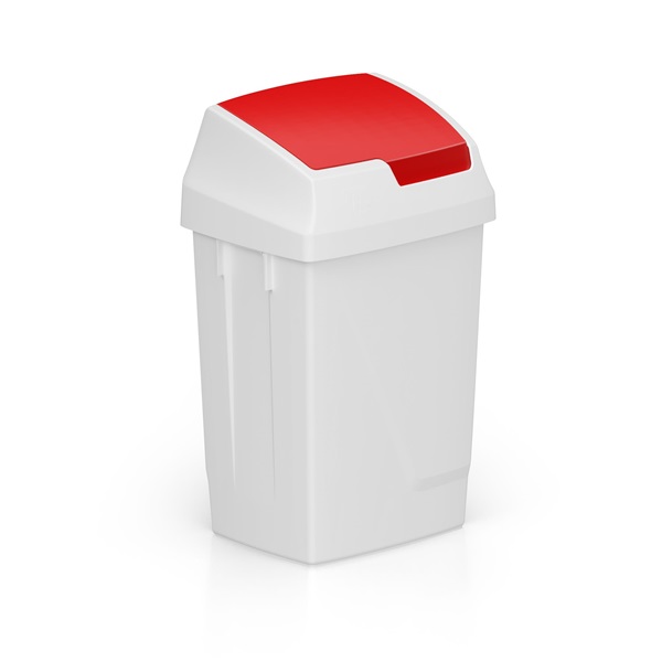 kanta za selektivno skupljanje smeća sa crvenim poklopcem
